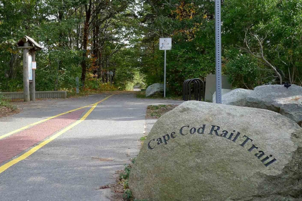 You’ll cycle the car-free Cape Cod Rail Trail