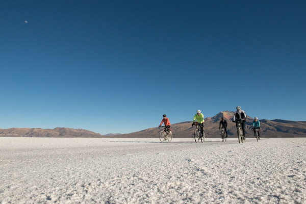 Situated at almost 3700m and covering over 12,000 sq km, the Salar is the world’s largest salt flat. The riders will make the crossing in one day, covering 135 km