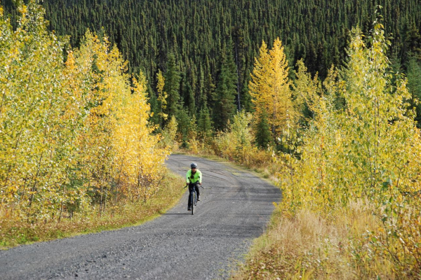 The dirt road is still seasonally maintained by the Canadian government. The winding route takes you through some of the most beautiful northern country in this hemisphere