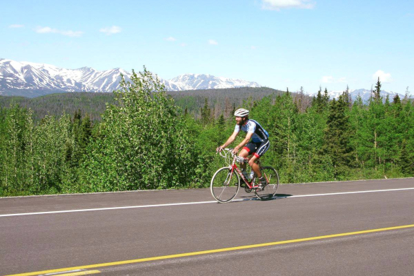 While Haines and Skagway are only fifteen miles apart by water, the bike route travels three hundred and sixty miles through some of the most breathtaking scenery in Alaska and Canada.