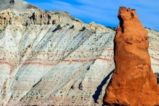 Colorful rock formation on the Southern Utah N.P.