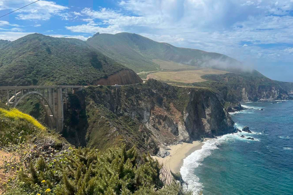 The famous Bixby Bridge on the Big Sur Coast