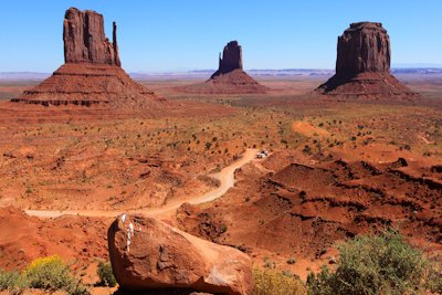 monument Valley. Cycling in Arizona