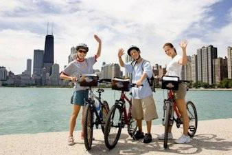 The city of Chicago Cycling in Ilinios