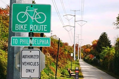 Car free cycling in Pennsylvania