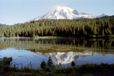 Mirror Lake in Rainier national park in Washington